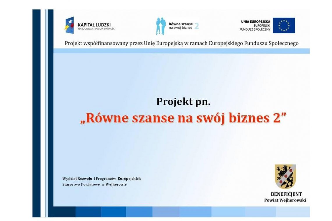 Równe szanse na swój biznes 2