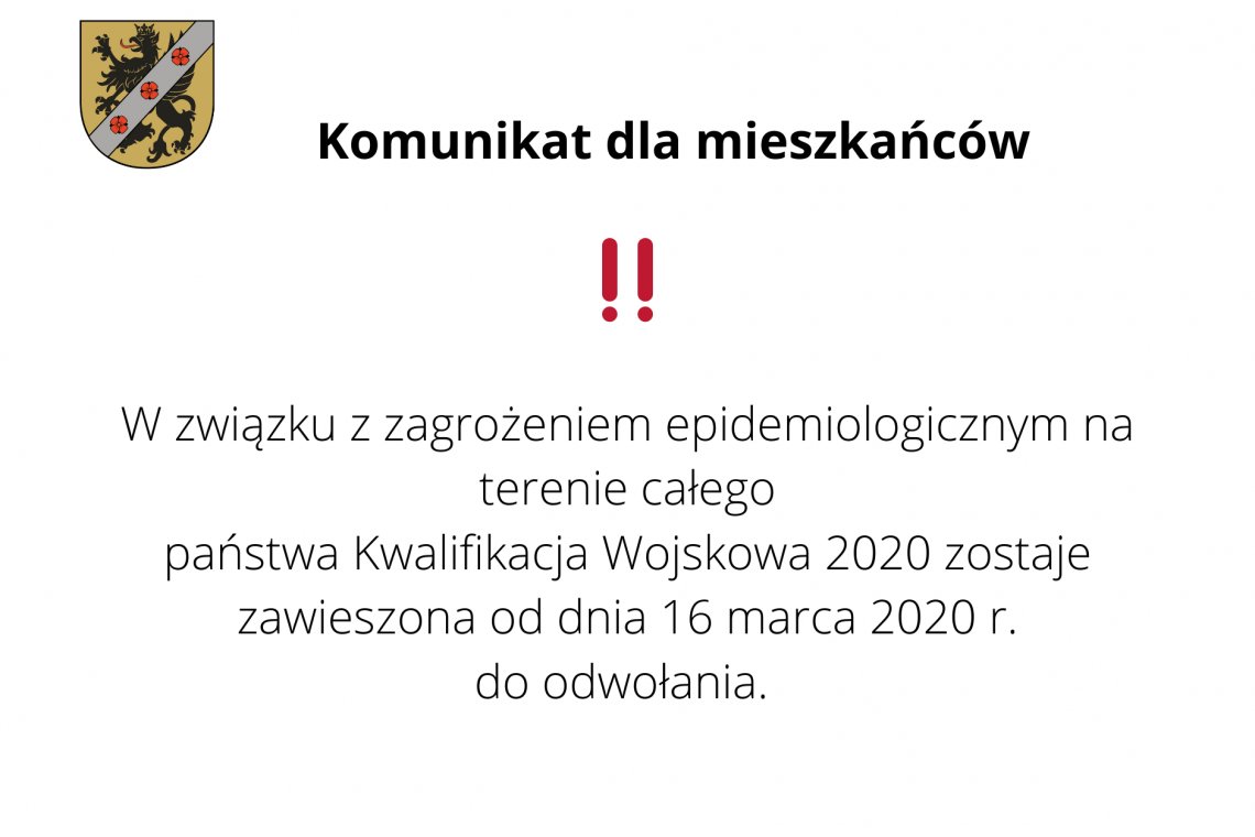 Kominikat dla mieszkańców