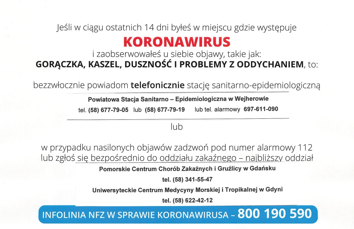 Informacja Starosty Wejherowskiego 