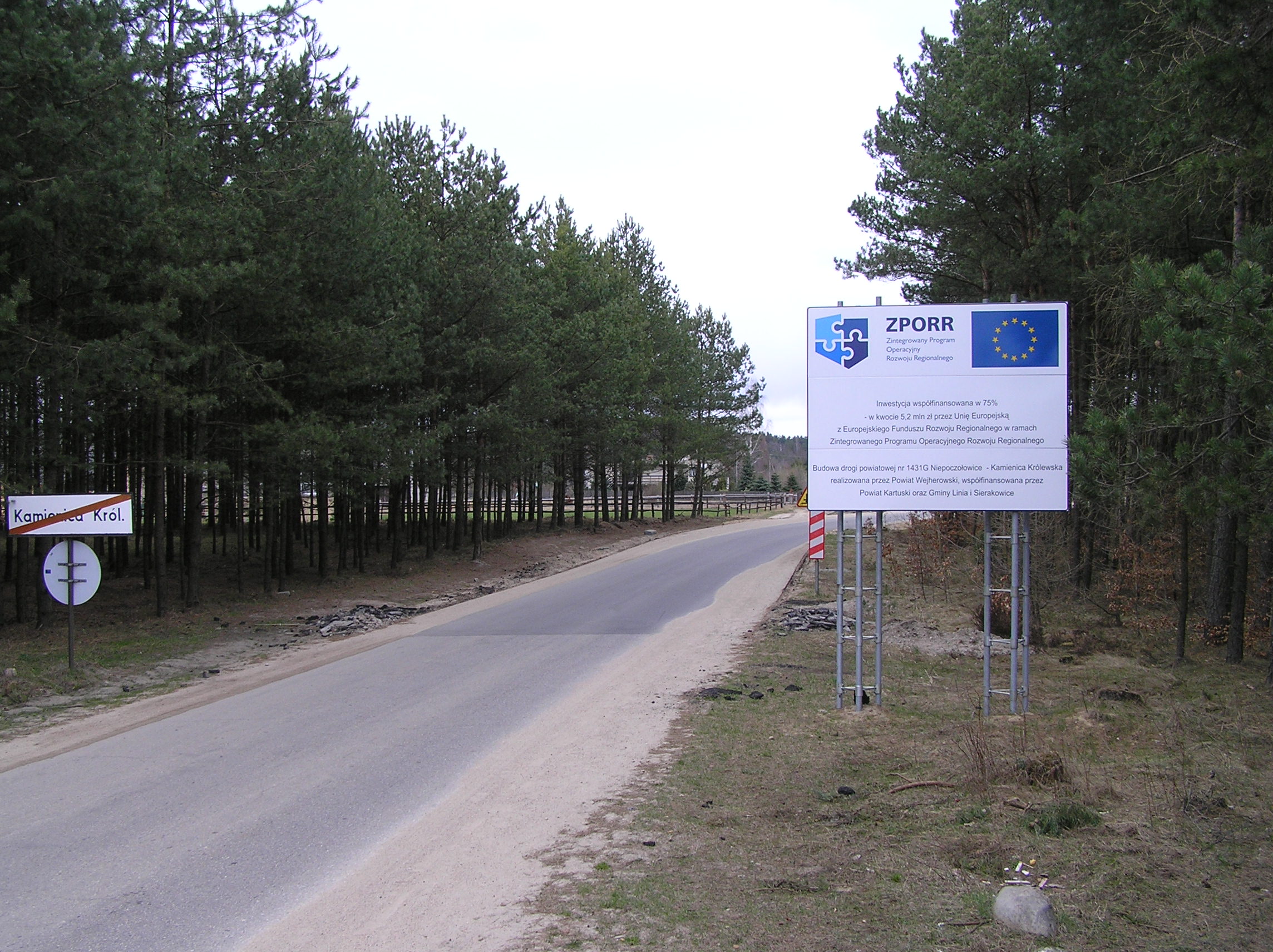 Budowa drogi powiatowej nr 1431G Niepoczołowice-Kamienica Królewska