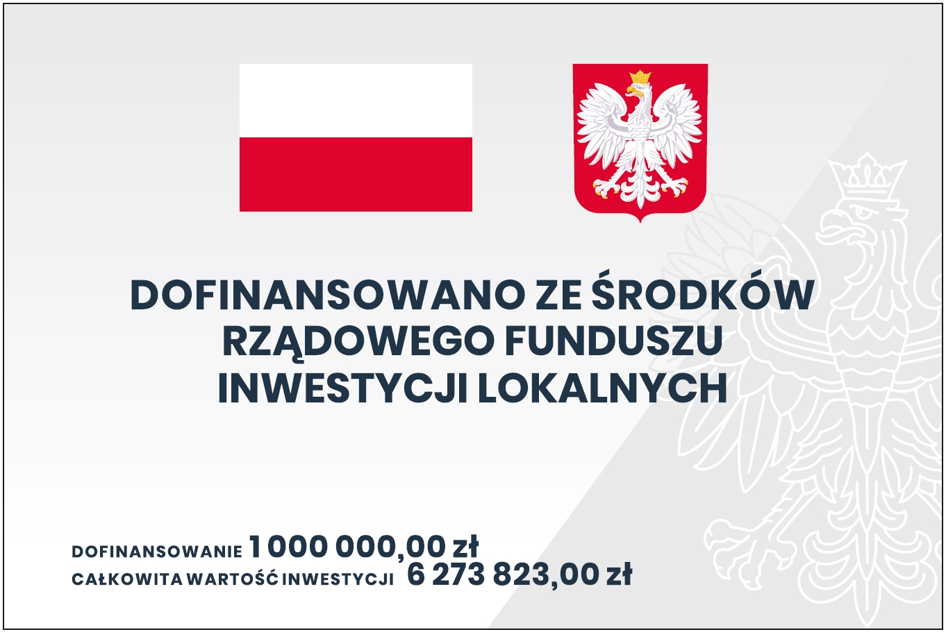 Rządowy Fundusz Inwestycji Lokalnych - skrzyżowanie typu rondo w Kamieniu i w Koleczkowie